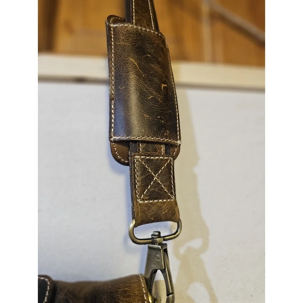 Rustic Town Leather Mens Computer/ Work Bag 15x 10